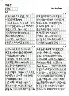 1994 初稿 Hong Kong Today 專欄「半桶釘」小克